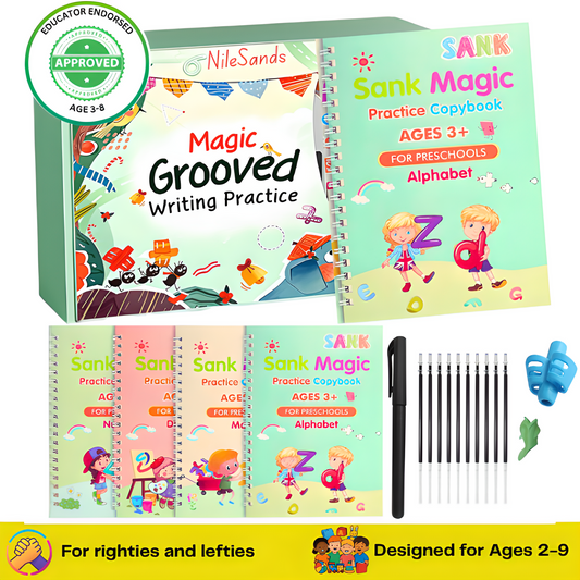 Reusable Grooved Handwriting Workbook for Kids